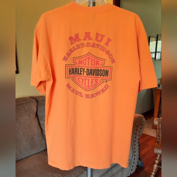 RARE Vintage 2001 Harley Davidson Eternal Combustion Maui Hawaii T-shirt - Picture 5 of 7